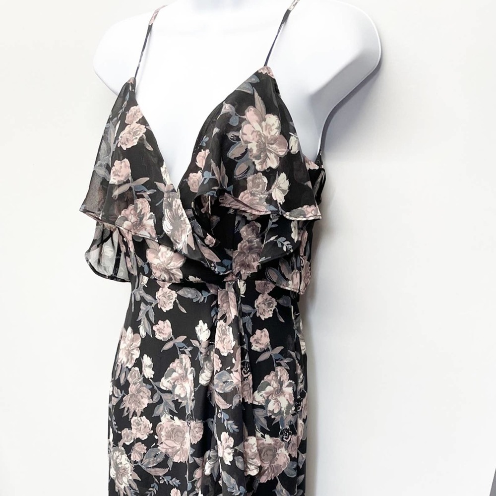 Caren Forbes Floral Ruffle Exposed Shoulder Maxi S - Picture 5 of 16